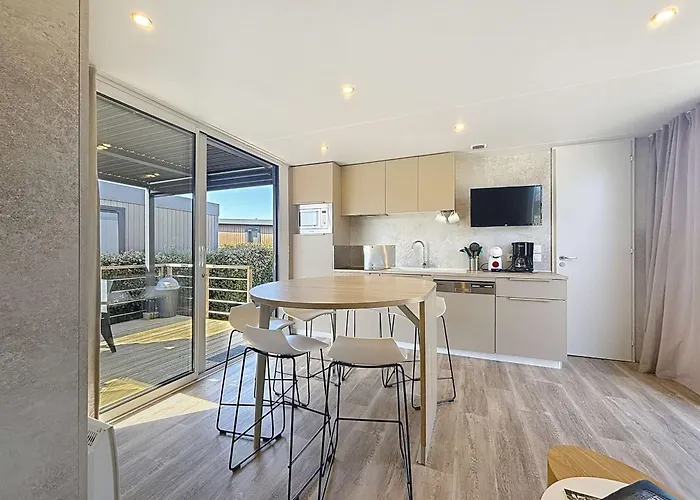 Tatil Evi Mobil-home Confort 6 Pers, 3 Ch, Pisc Chauffee, A 200m - Fr-1-361a-70 Jullouville-les-Pins